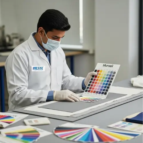 RSJ inspection team conducting a quality control inspection at a factory in India