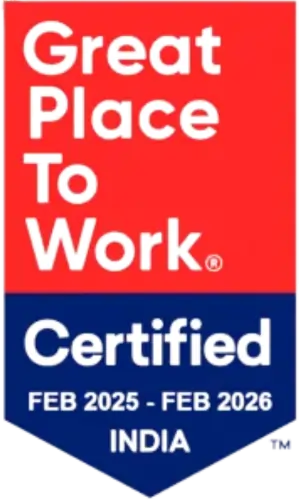 Great Place to Work Certified Logo - RSJ Inspection India (Feb 2025 - Feb 2026)